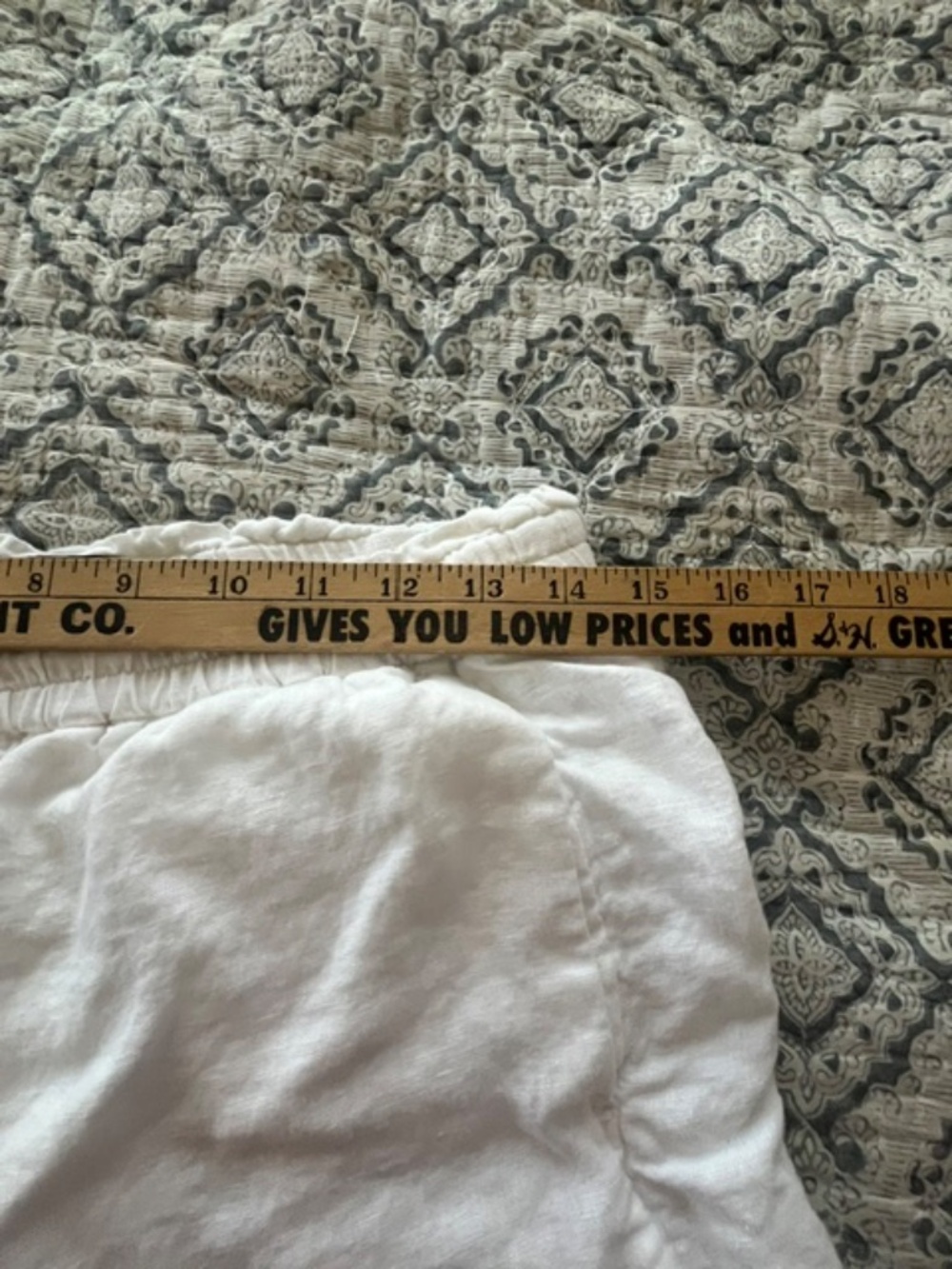 J.Crew White 100% Linen Wide Leg Elastic Waist Cropped Pants Sz S Coastal Preppy - Picture 11 of 12